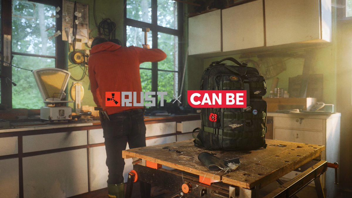 The Rust x Can Be backpack will begin shipping this month. Every backpack purchase includes exclusive free in-game weapon charms. 🎒☢️🧿 Check out the full collection over on the Can Be store: