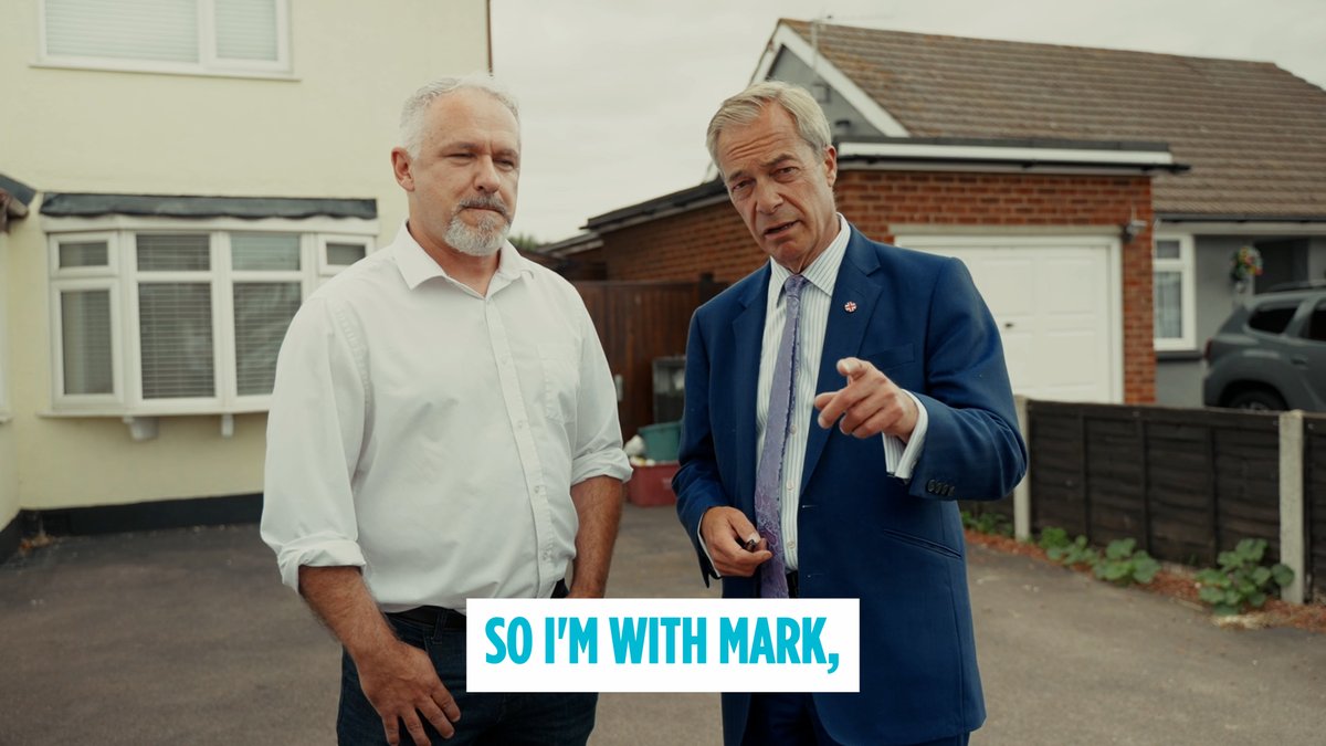 Mark from Clacton has never voted before but will be backing Nigel on August 13th. ✅