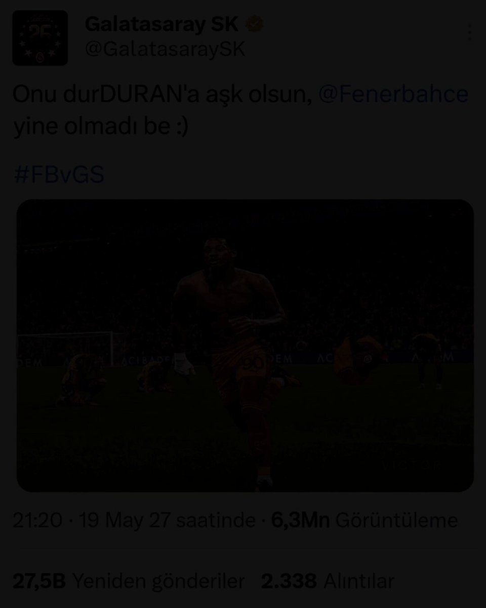 Yalnız gs alacak diye ödümüz patlıyordu kabul edelim