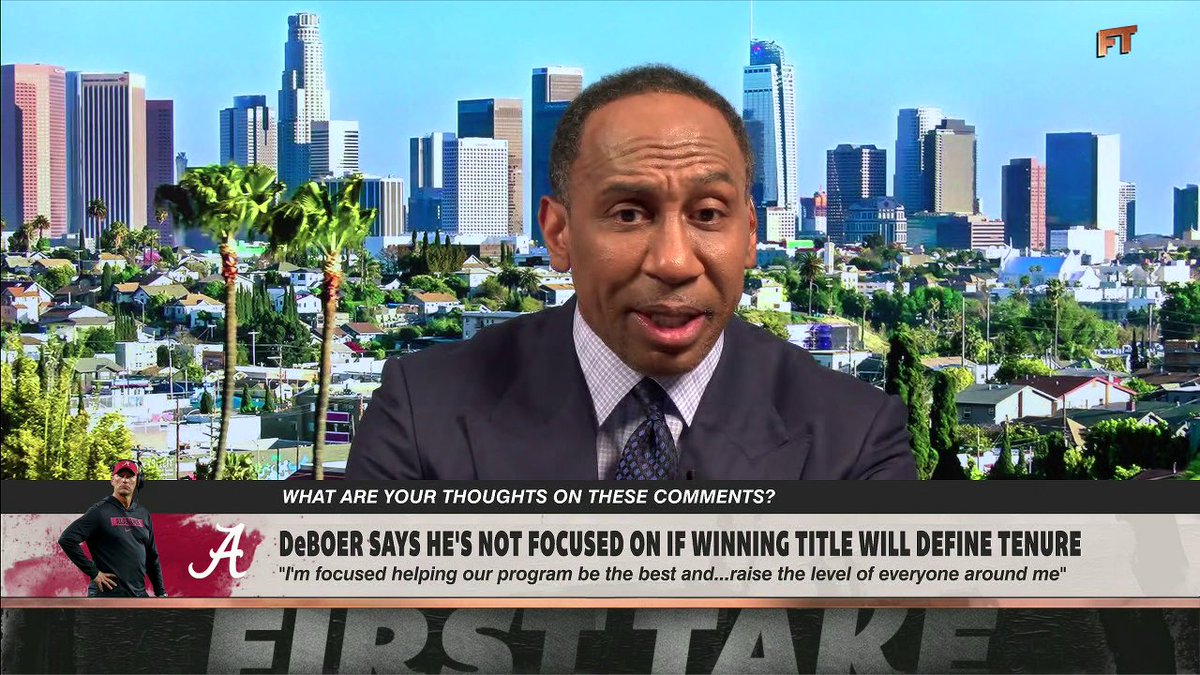 "You want the money, you want the title, you want the position, but you don't want the smoke that comes with it." —Stephen A Smith on Kalen DeBoer's expectations at Alabama 😳