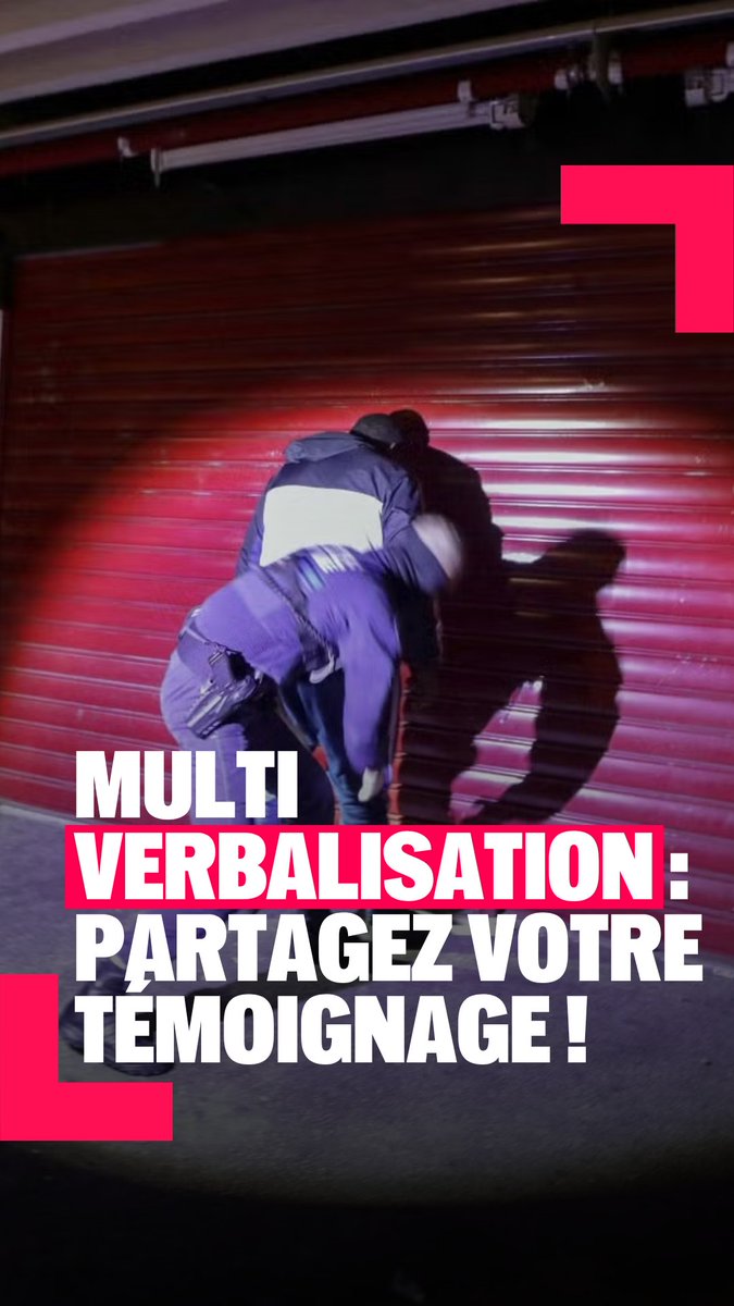 🔴⚡️ LA MULTI-VERBALISATION : ÇA SUFFIT ! Contrôles discriminatoires, amendes abusives, PV falsifiés, saisies sur salaire : c'est une véritable punition sociale. 👉 Victime d’une verbalisation abusive ? Regardez ce clip. Témoignez anonymement :