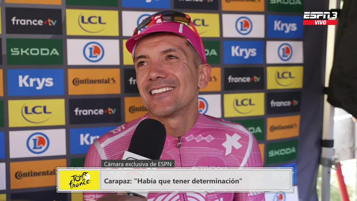 Escuchemos a Richard Carapaz. 🥹 📺 Mira el #TDF2026 en el Plan Premium de Disney+.