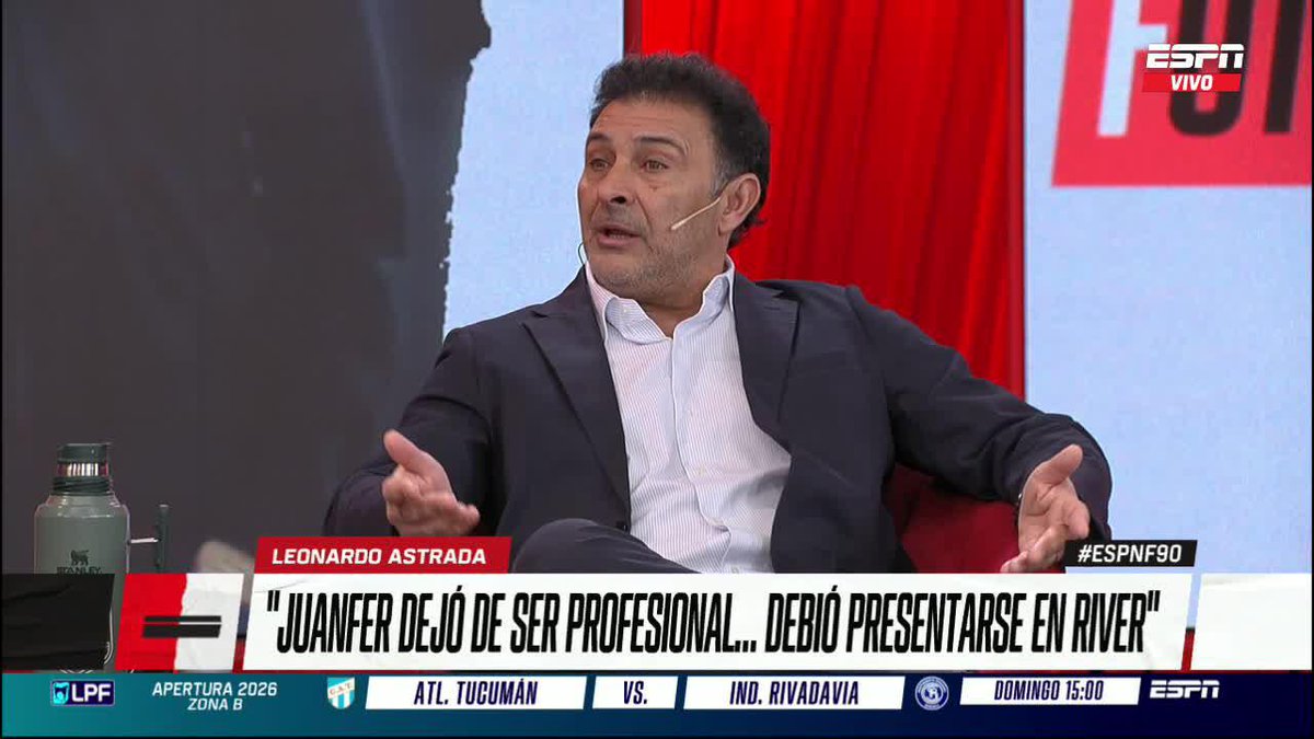"JUANFER DEJÓ DE SER PROFESIONAL" 🗣️ Leonardo Astrada ▶️ Mirá #ESPNF90 en el Plan Premium de #DisneyPlus
