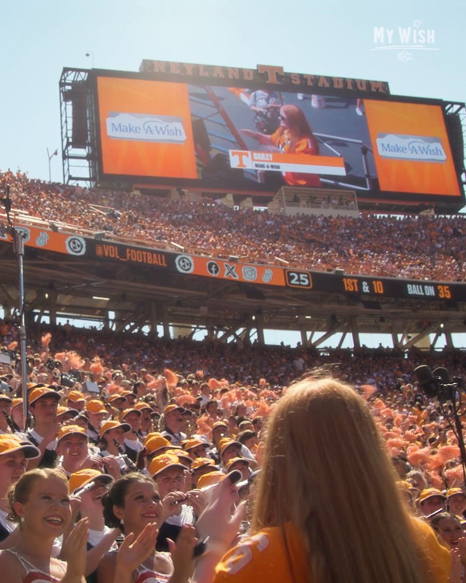 Bailey Phillips and the Tennessee Football team show what Saturdays in the fall are all about 🥺 Make-A-Wish America