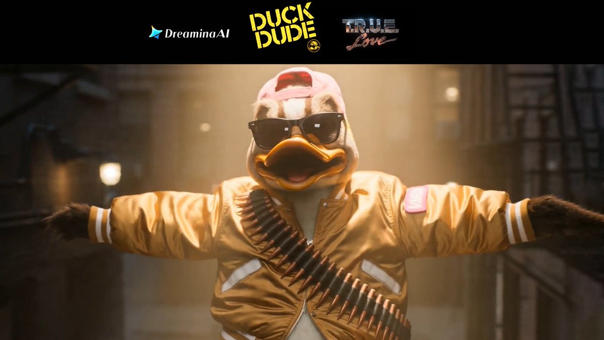 Meet Duck Dude. 🦆 Think Howard the Duck by way of an '80s new wave repo man dance-mashup — shot to look like 35mm with a practical-effects feel, but made entirely with Dreamina AI as part of their CPP. Duck Dude Ep. 2 is in production; but this music video couldn't wait 👇