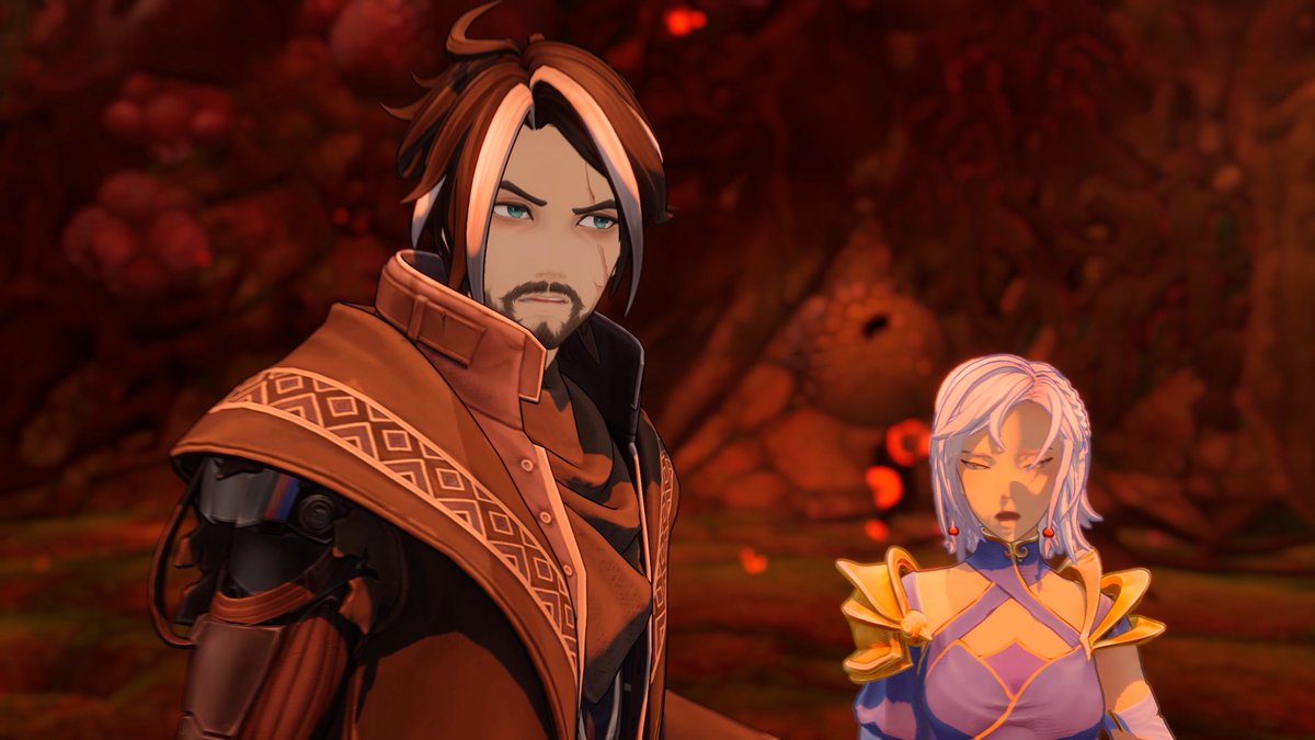 Combat in Edge of Memories is fast and fluid; it's about building combos and weaving in your partner's attacks. Eline's Black Beast form is also a useful finisher for tougher foes.