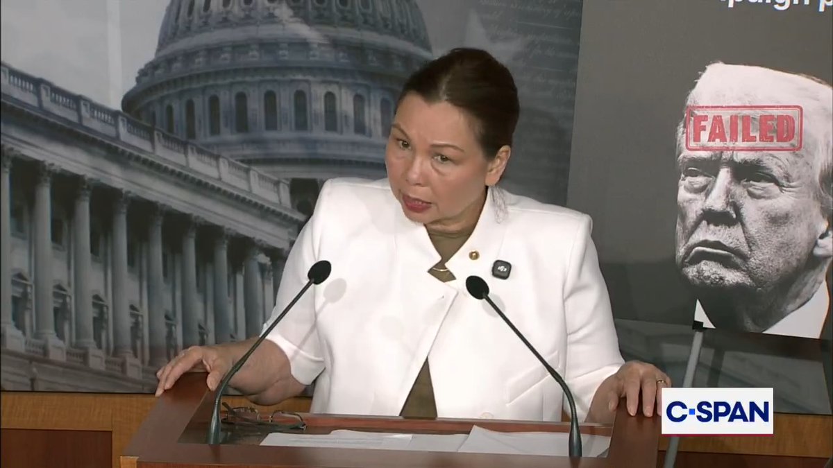 .Tammy Duckworth on GOP blocking IVF for U.S. troops: "I'm here to call out bullshit...I wish Republicans luck explaining Trump's broken promises to their constituents this summer."