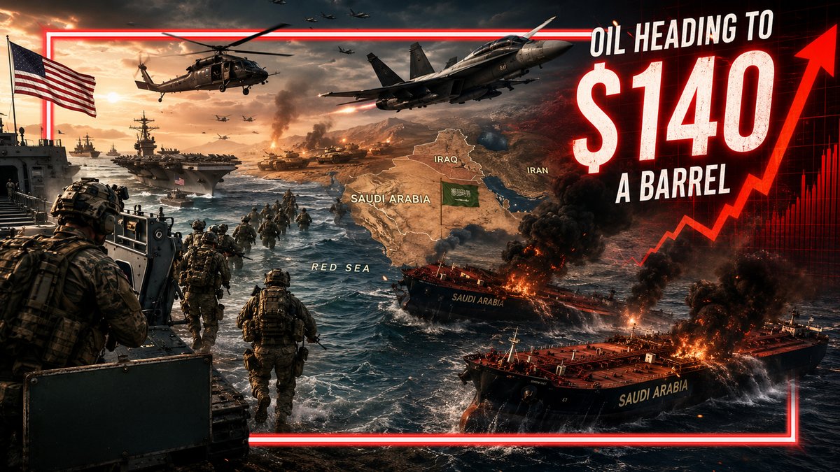 🚨BREAKING IRAN WAR ESCALATION!!!🚨 Oil Prices EXPLODE After Houthis Sink Two Saudi Tankers In Red Sea, And Economists Warn Oil Headed To $140 A Barrel & Will Trigger Global Depression! PLUS, US Surges Forces Into Middle East As War Engulfs Entire Region! 🔴WATCH ALEX JONES LIVE NOW: