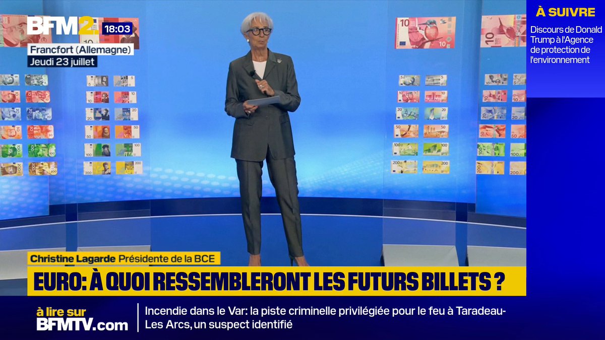 À quoi ressembleront les futurs billets en euros ? Donnez votre avis ! La BCE lance une consultation publique sur les graphismes des prochains billets de banque européens. Les citoyens sont invités à voter jusqu'au 21 septembre 2026, sur le site de la BCE. #BFM2