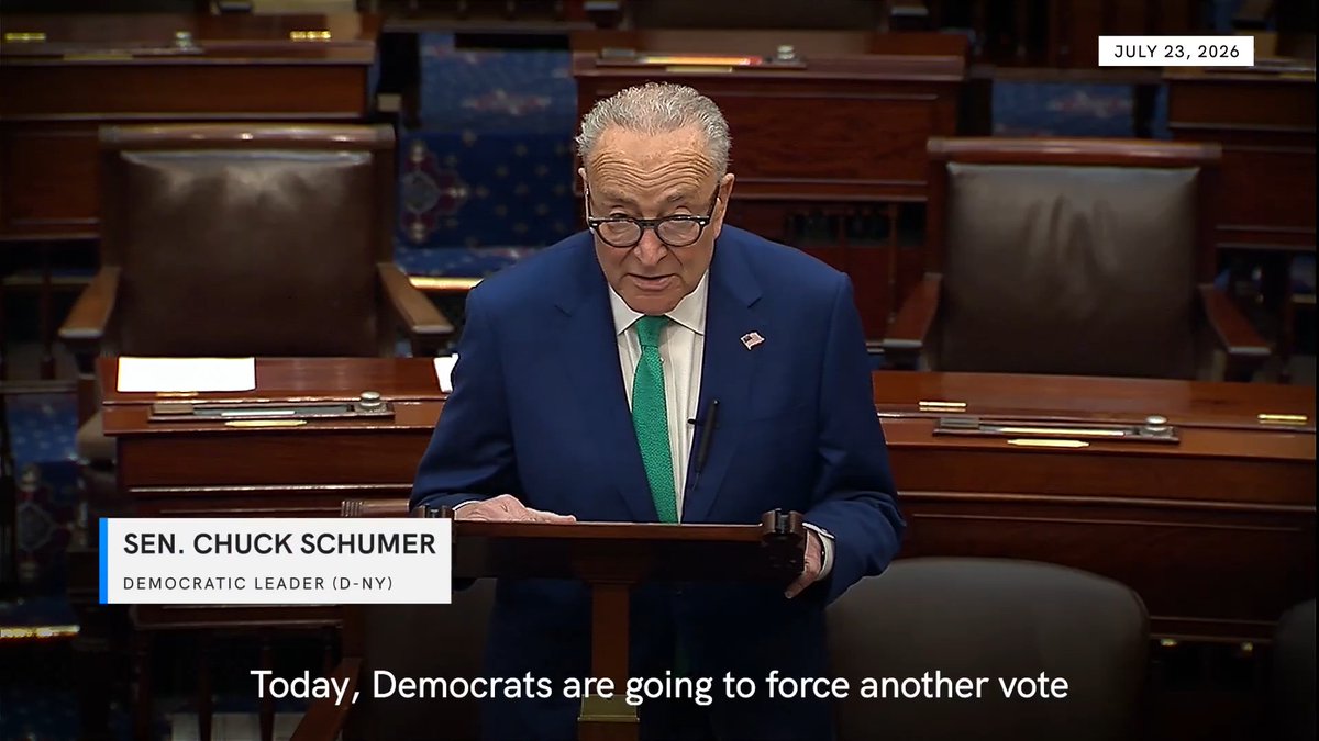 Democrats are forcing another vote on our War Powers Resolution to end Trump’s war in Iran. Senate Republicans: Stop indulging Trump’s foreign policy of fantasy. Support our War Powers Resolution. End the war. Bring our troops home.