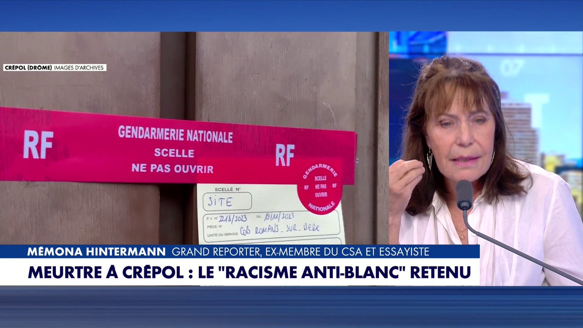 Mémona Hintermann, grand reporter et essayiste, sur le meurtre de Thomas à Crépol : «Le racisme anti-blanc a servi de combustible. Il a guidé le couteau», dans #PunchlineETE Toute l'info est à retrouver sur