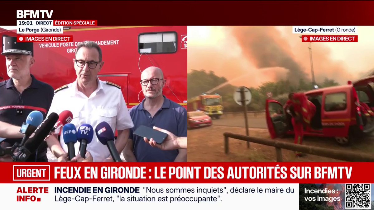 Incendies en Gironde: "3.700 hectares ont brûlé", indiquent les autorités