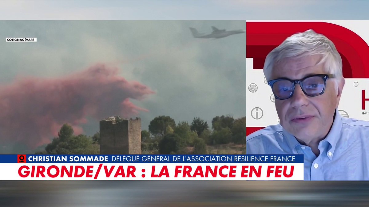 Christian Sommade, délégué général de l'association Résilience France, sur la gestion des incendies en France : «Il y a un problème d'aménagement du territoire, d'anticipation et de moyens», dans #HDPros2ETE Toute l'info est à retrouver sur