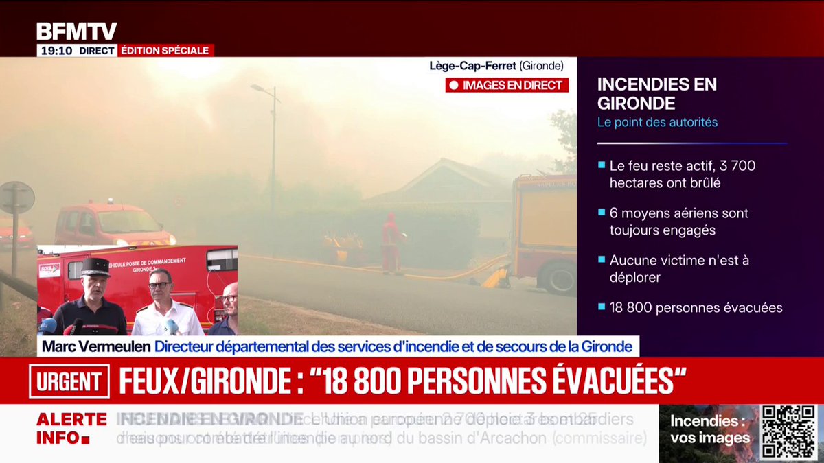 Incendies en Gironde: "L'état de sécheresse est pire qu'en 2022", indiquent les autorités