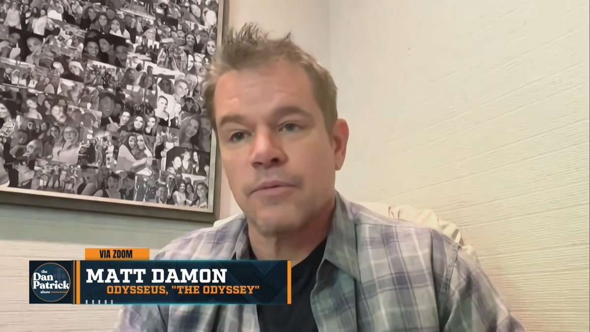 "I felt a tweak in my left knee, like, a week in – and I was really mindful." – Matt Damon on filming The Odyssey