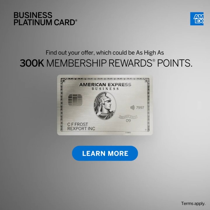 The Business Platinum Card® with more value than ever before.