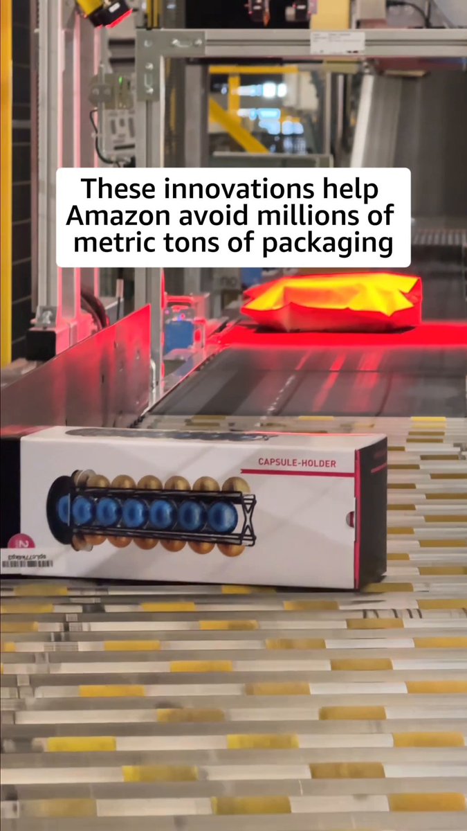 There's a surprising amount of science behind the packaging your order arrives in. At Amazon's fulfillment centers, machine learning algorithms help analyze millions of products to figure out the best way to package each one. They determine what size, what material, and whether it even needs added packaging at all. The result: protecting products with less waste, one package at a time. Take a look at how it works. ⬇️
