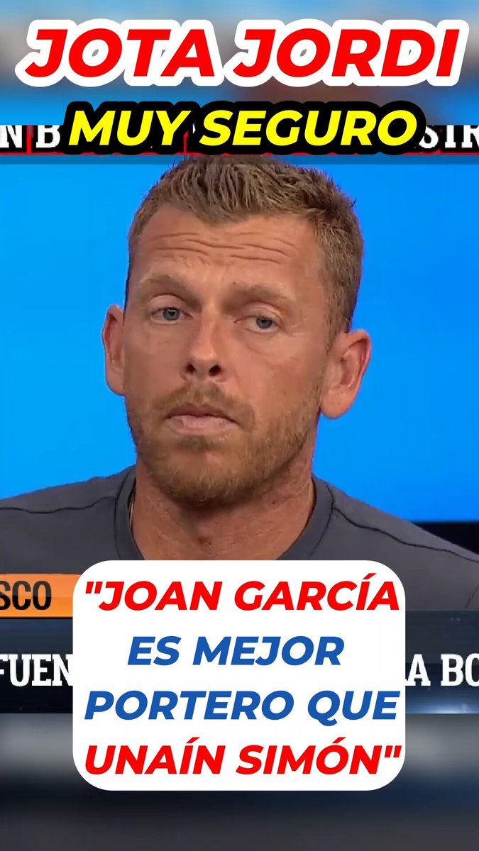 🤡 🚨 JOTA JORDI HA VUELTO SEÑORES 🚨 El meme oficialmente ha vuelto 😂😂😂 “Joan García es mejor portero que Unai Simón” El hombre que ve al portero de la Roja y todavía dice esto con cara seria 🤡🤡🤡 Nivel de análisis: “me gusta más y punto” 🤣🤣🤣 Qué nivel, Jota… El Chiringuito no sería lo mismo sin ti 💀🔥
