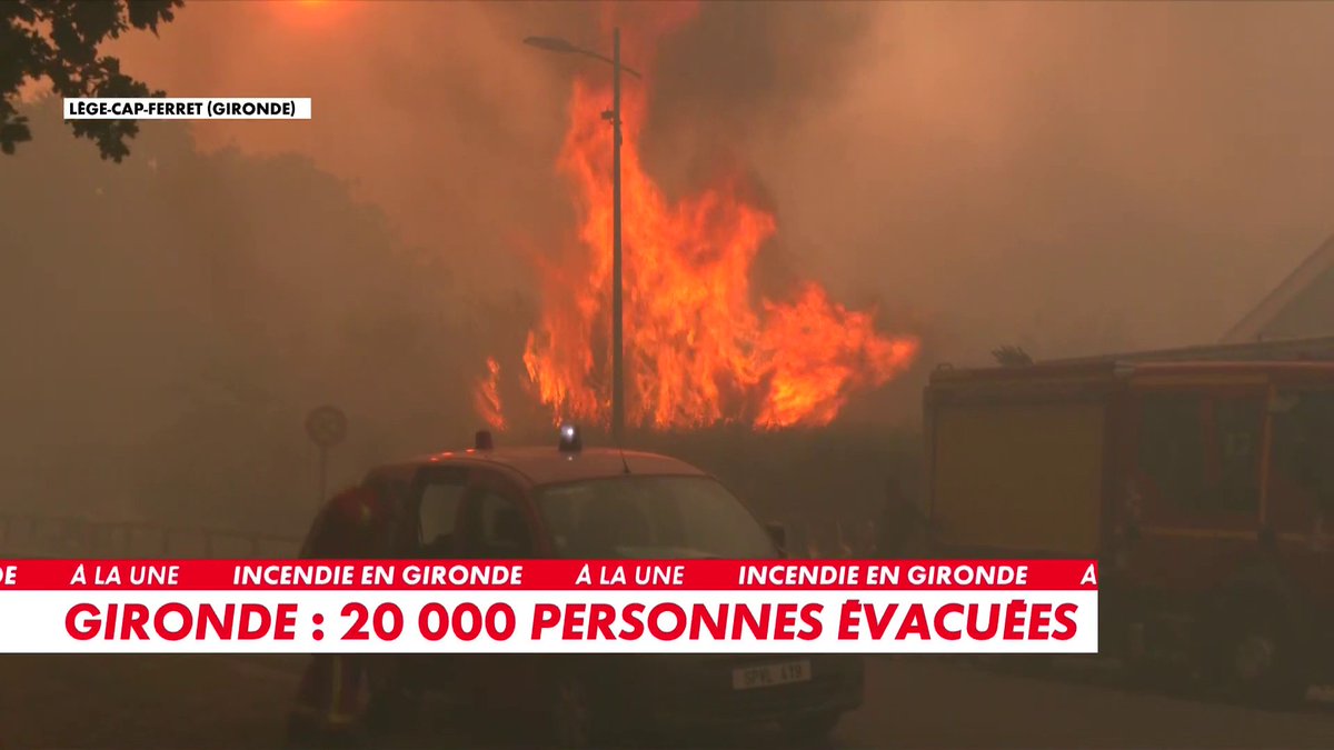 «Une maison en proie aux flammes» : notre correspondant CNEWS fait un point sur les incendies à Lège-Cap-Ferret, en Gironde Toute l'info est à retrouver sur