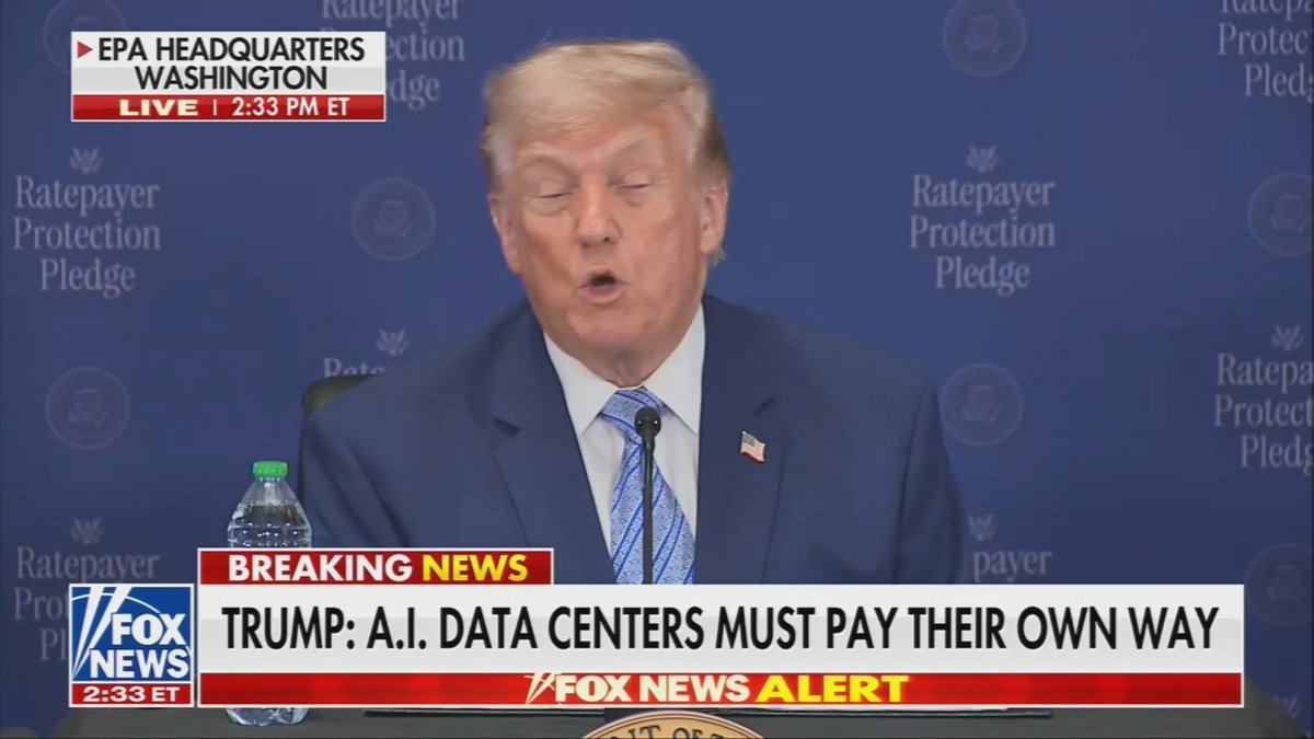 Trump: You have communities that really want the data centers. They are begging for them. Very smart communities.