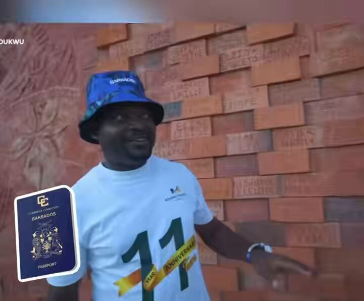 In Barbados once you see your name on this Wall, you get a free passport to the country, this is where Rihanna is from 🙆‍♂️