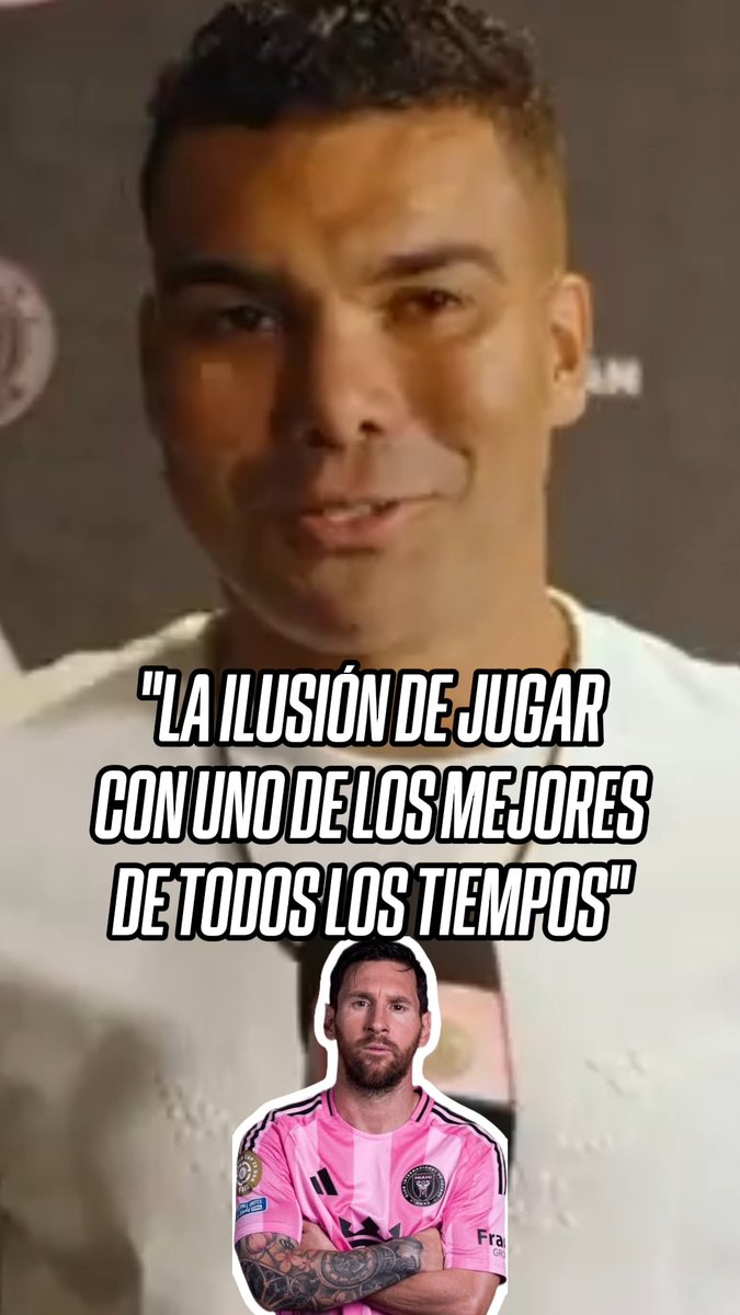 ¡CASEMIRO FELIZ DE JUGAR CON MESSI! 👀 🤩 El jugador brasileño confesó el motivo por el que decidió llegar al Inter de Miami. 📹 InterMiami