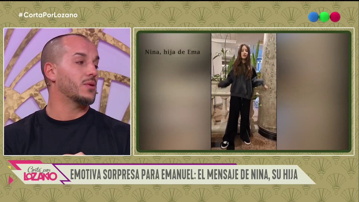 Emotiva sorpresa en vivo para Ema: su hija Nina le manda este mensaje 🥺❤️ #CortaPorLozano en Telefe
