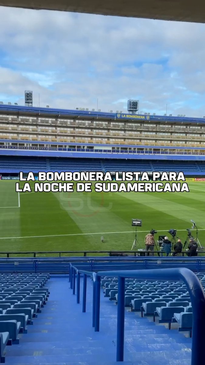 ¡UNA BOMBONERA RENOVADA! El estadio de Boca, con últimas remodelaciones hechas y nuevo sembrado, está preparado para el duelo de esta noche entre el Xeneize y O'Higgins por la #Sudamericana.