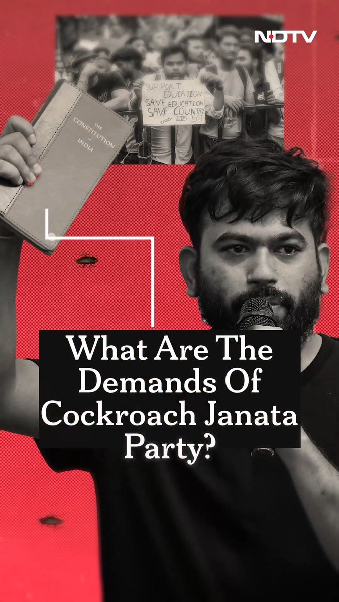 What exactly is the Cockroach Janta Party (CJP) demanding from the government? As the student-led agitation over the alleged NEET paper leak continues, the movement has put forward a series of key demands. These include the resignation of Union Education Minister Dharmendra Pradhan, the release of activist Sonam Wangchuk, compensation for the families of students who allegedly died by suicide following the controversy, and a guarantee that no legal action will be taken against protesters who participated in the July 20 demonstration. This explainer breaks down each of the CJP's major demands, the timeline of how they evolved, and why they have become central to the ongoing protests.
