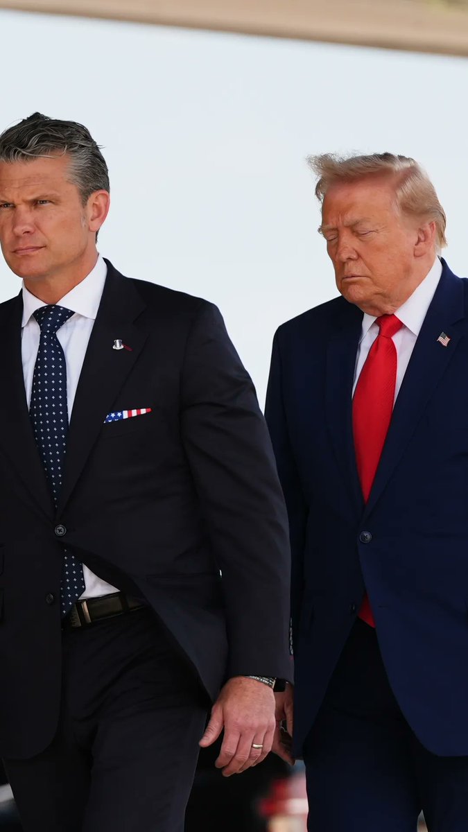 President Donald Trump saluted as four cases draped with American flags were escorted off an airplane during a dignified transfer at Dover Air Force Base in Delaware. He was joined by administration officials including Defense Secretary Pete Hegseth and Gen. Dan Caine, chairman of the Joint Chiefs of Staff.
