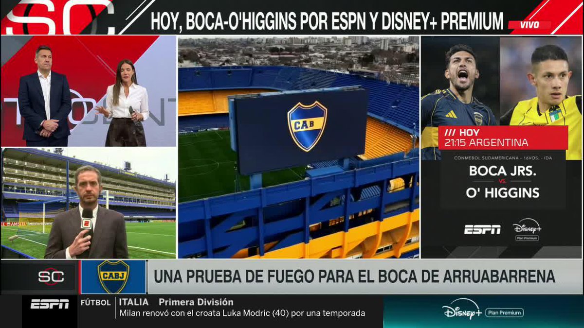 #AHORA - A 4 días de jugar la Final de la Copa del Mundo, LEANDRO PAREDES será TITULAR en Boca para disputar la ida de Plyaoffs de la #Sudamericana ante O'Higgins. ℹ️ Emiliano Raddi 📺 #SportsCenter | #DisneyPlus Plan Premium