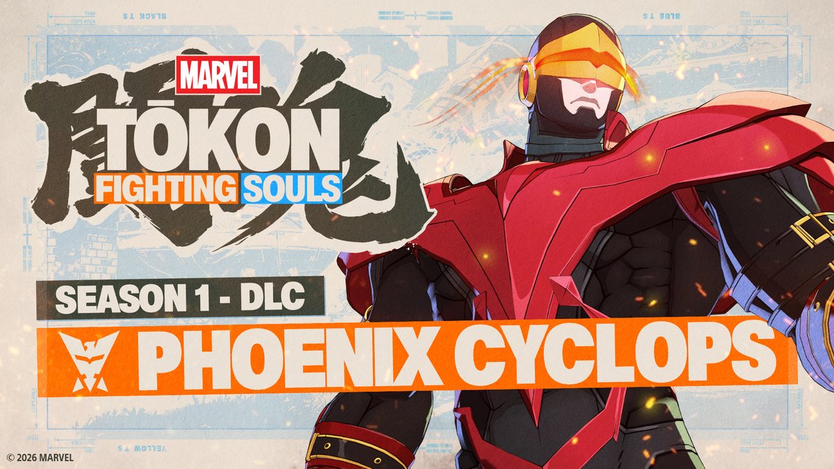 Phoenix Cyclops is entering the fight! Unleash devastating Optic Blasts, relentless close-range pressure, and the cosmic flames of the Phoenix Force. Scott Summers brings the heat to #MARVELTokon: Fighting Souls this Fall! Pre-order now and get ready to embrace the power of the Phoenix!
