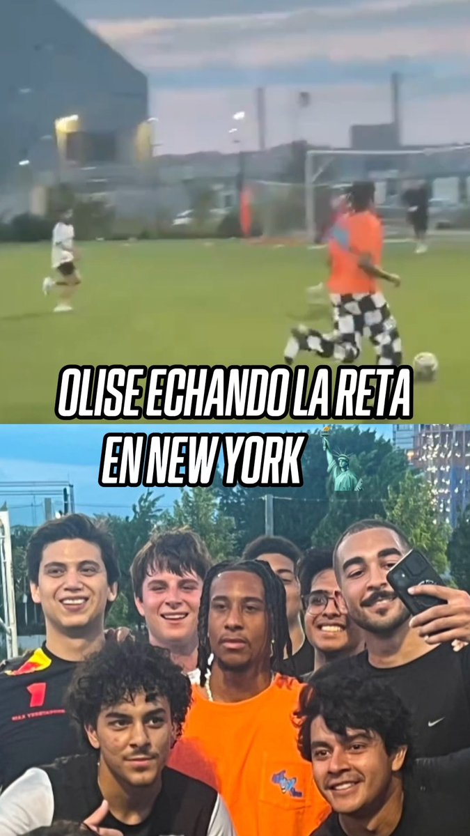 ¡SIEMPRE ES BUEN MOMENTO PARA LA RETA! 😮‍💨🔥 ⚽️ Michael Olise aprovechó que estaba en New York para echar la reta. Ojito con el outfit del francés. 🇫🇷 📹 goodrecsports