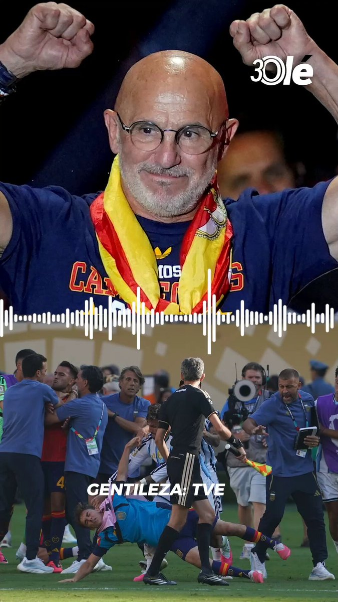 LUIS DE LA FUENTE, SOBRE LOS CRUCES DEL FINAL: “ES ALGO INTOLERABLE, INADMISIBLE. NO SE PUEDE PERMITIR” 🇪🇸 🗣️ El DT español habló de la conducta de algunos jugadores de la Selección Argentina tras la final de la Copa del Mundo y manifestó su descontento con lo sucedido 🎙️ TVE