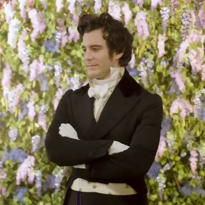 they had that floral backdrop &amp; a dream