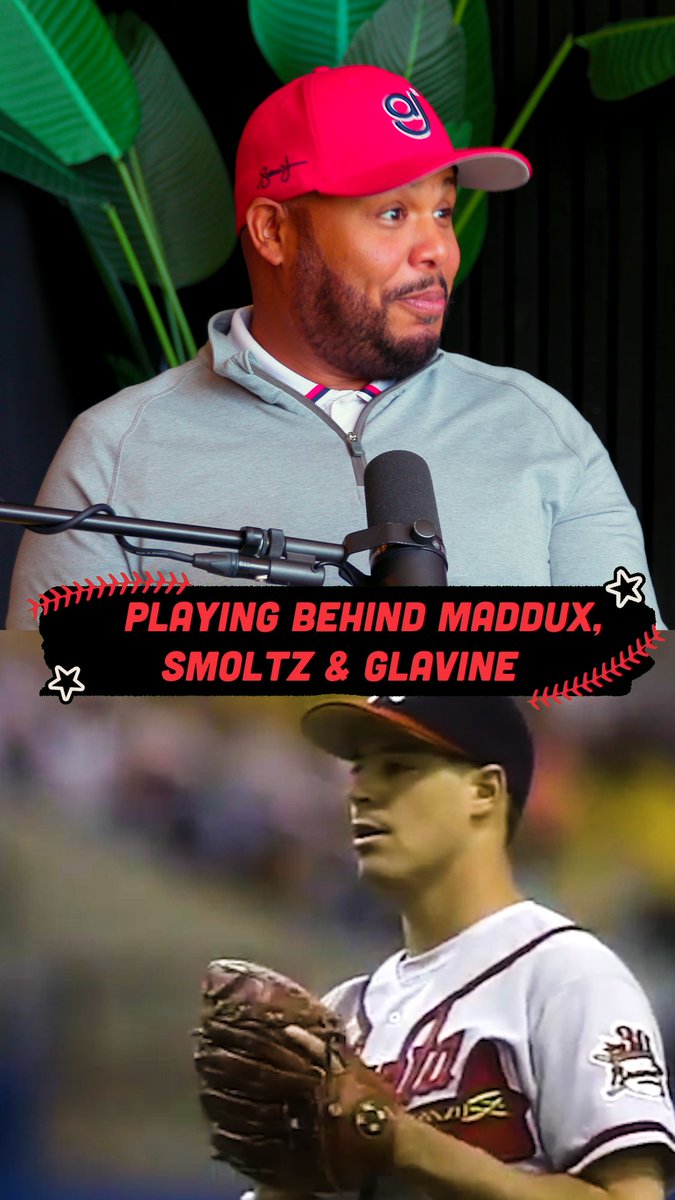 Three Hall of Fame pitchers. One Hall of Fame center fielder. Andruw Jones explains what it was like playing behind Greg Maddux, Tom Glavine, and John Smoltz 💯 #The611Podcast | FanDuel