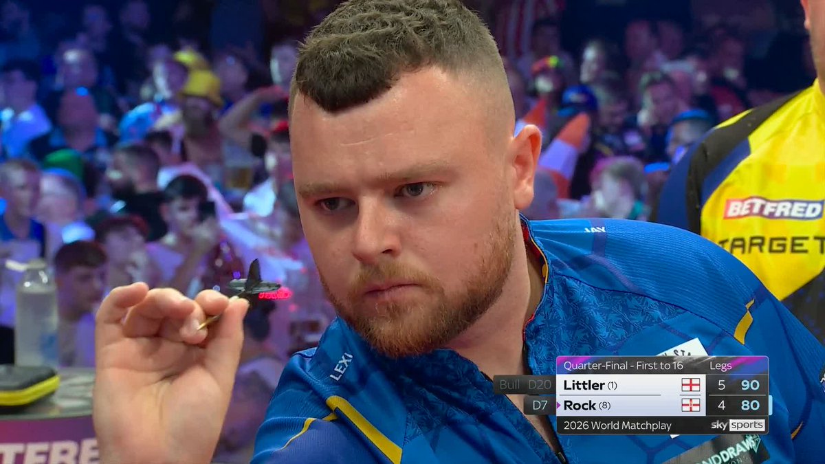 ROCK RESTORES PARITY! Josh Rock is refusing to relent here! Despite a 108 average from Littler, Rock reels off back-to-back legs to restore parity at five apiece! 📺 #MatchplayDarts