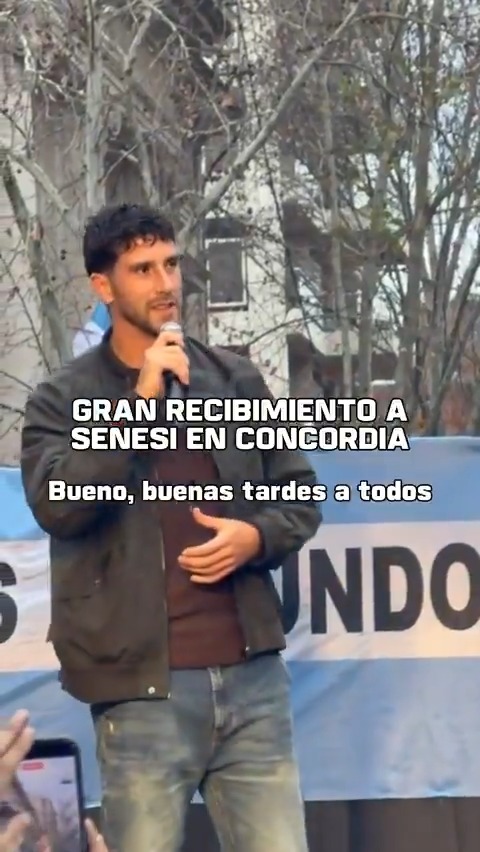 "NUNCA ME IMAGINÉ ESTAR VIVIENDO UNA SITUACIÓN COMO ESTA", así recibieron a Marcos Senesi en Concordia, su ciudad natal, tras haber disputado la Copa del Mundo con Argentina.