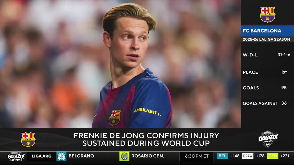 “Every season you go into relying on Frenkie de Jong and then something happens that prevents you from being able to do so.” Michael Timbs and Chris Wittyngham discuss where Barcelona go from here following Frenkie de Jong’s World Cup injury 🤕