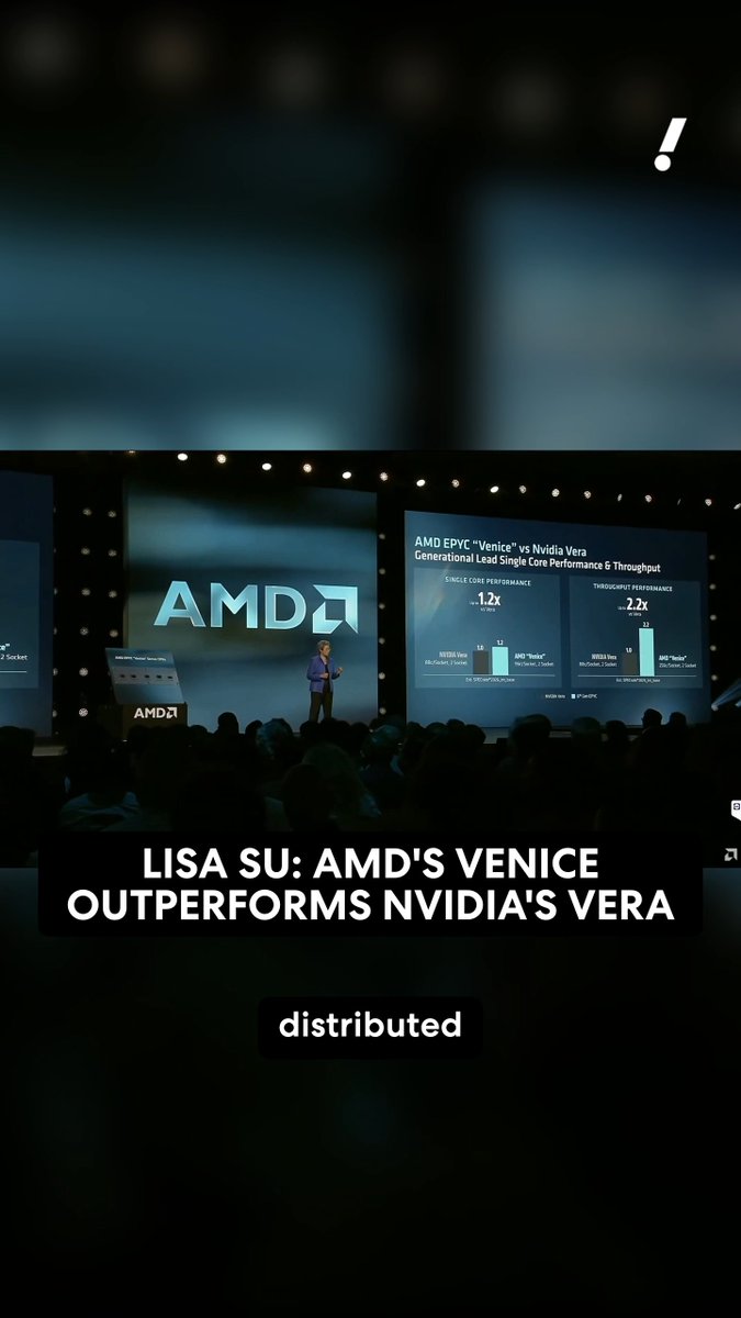 AMD just called out its competitors, saying its next-gen EPYC Venice is the new leader in AI.
