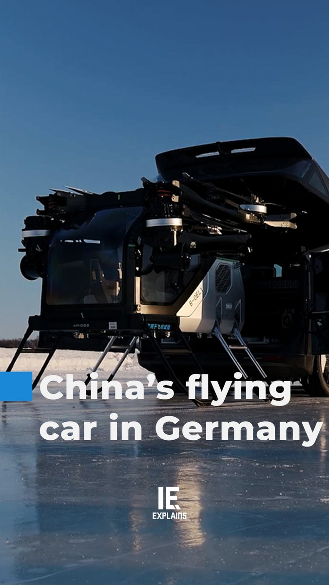 China's Xpeng has taken its 'Land Aircraft Carrier' outside Asia for the first time, debuting the modular flying car at a launch event in Munich, Germany. It's two machines in one: a six-wheeled electric ground vehicle nicknamed the 'Mothership' and a detachable two-seat eVTOL flight module that stows in the back, rolls out, and takes off on six rotors. #Xpeng #LandAircraftCarrier #FlyingCar #eVTOL