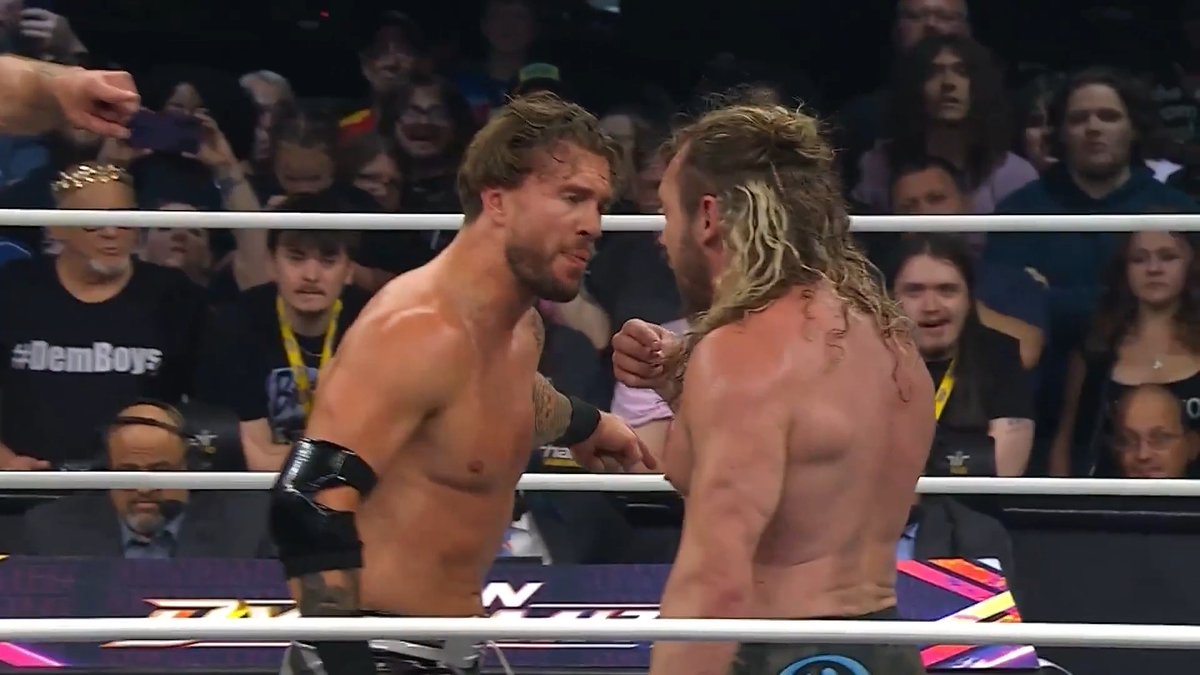 An uneasy alliance between AEW World Champion Kenny Omega, AEW Continental Champion Jon Moxley & Will Ospreay • ウィル・オスプレイ held long enough to defeat The Invisible Hand Family, but after the match, the hostilities reached a breaking point! Watch the #AEWDynamite replay RIGHT NOW on HBO Max!