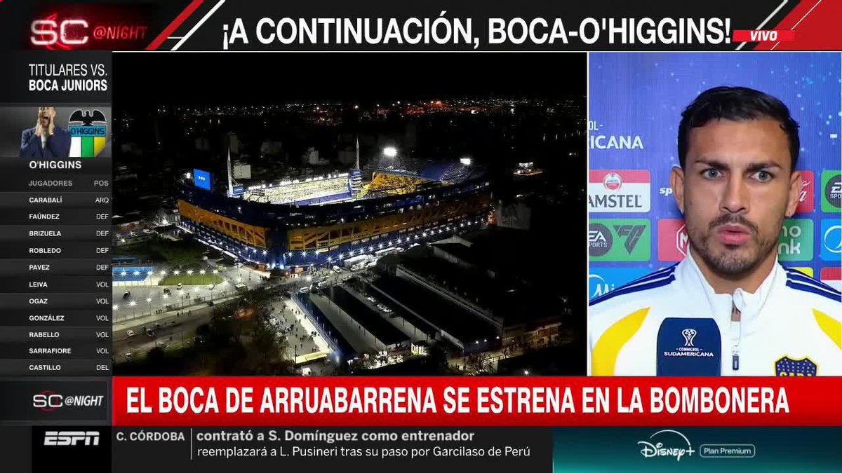 "QUERÍA ESTAR A DISPOSICIÓN DEL ENTRENADOR" La palabra de Leandro Paredes en la previa del Boca vs. O'Higgins en los playoffs de la CONMEBOL #Sudamericana. ▶️ Mirá nuestros partidos de 🏆 CONMEBOL #Sudamericana en el Plan Premium de #DisneyPlus