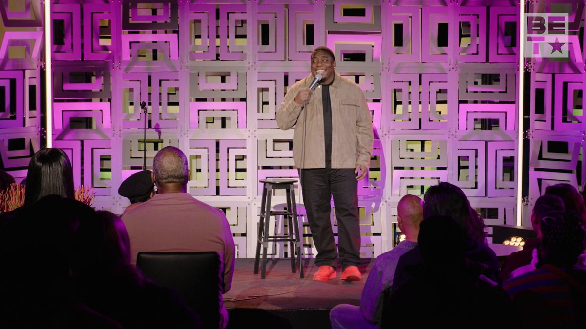 How high can you get? 💨 Ryan seems like he was trying to tell us something lowkey, featuring a side of paranoia. 🤣 Watch an all-new episode of #ComicViewRooftopSeries next Tuesday at 9:30PM only on BET! Part of #ComedyFunNight, your Tuesday destination for a full night of funny.