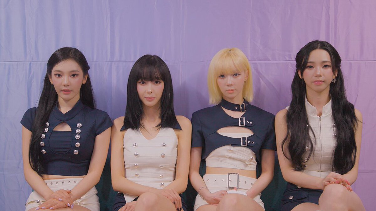 📣#aespa ビデオメッセージ❤️‍🔥 ⠀ 夏をまぶしく彩る日本1st EP、 『KISS N TELL』リリース✨ TVアニメOPテーマほか全曲日本オリジナル。 ⠀ #ドルビーアトモス の #空間オーディオ で 今すぐチェック！ 🎧 ⠀ aespa JAPAN OFFICIAL #AppleMusic