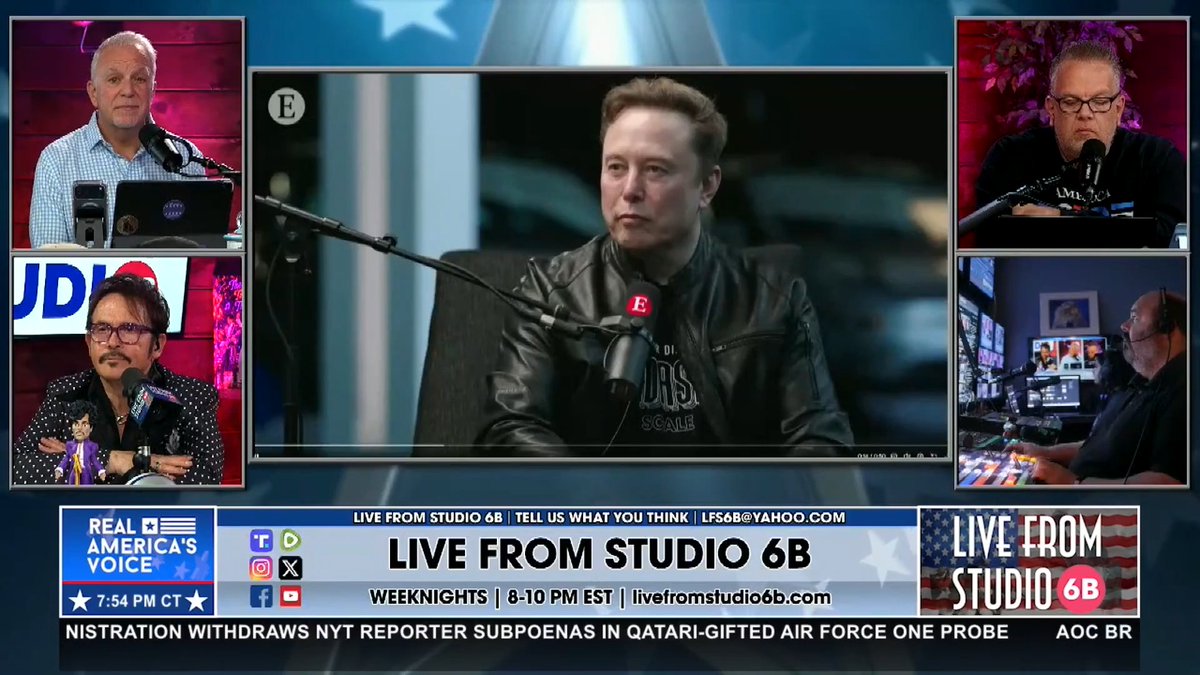 ELON TAKES ON THE ECONOMIST “So Elon Musk gave an interview to the Economist, which is a left-wing, hard-left outlet…And they sent the most pompous interviewer possible to go interview him. Here's a little bit of how it went for the Economist.” - Damon Roberts Live From Studio 6B Slickricksports