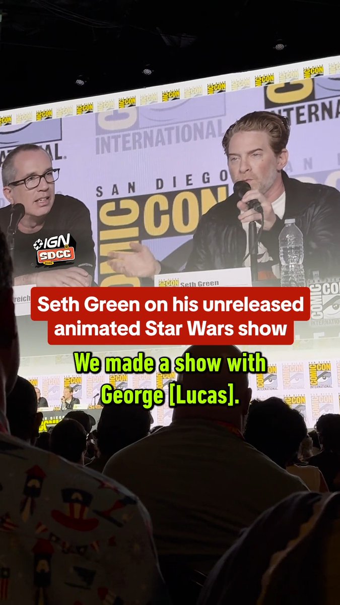 Seth Green revealed that he worked directly with George Lucas to create an animated comedy series in the Star Wars universe inspired by The Simpsons. #SDCC Presented by Aliens: Fireteam Elite 2, Alienware, BRISK x Splatoon Raiders and Ramayana