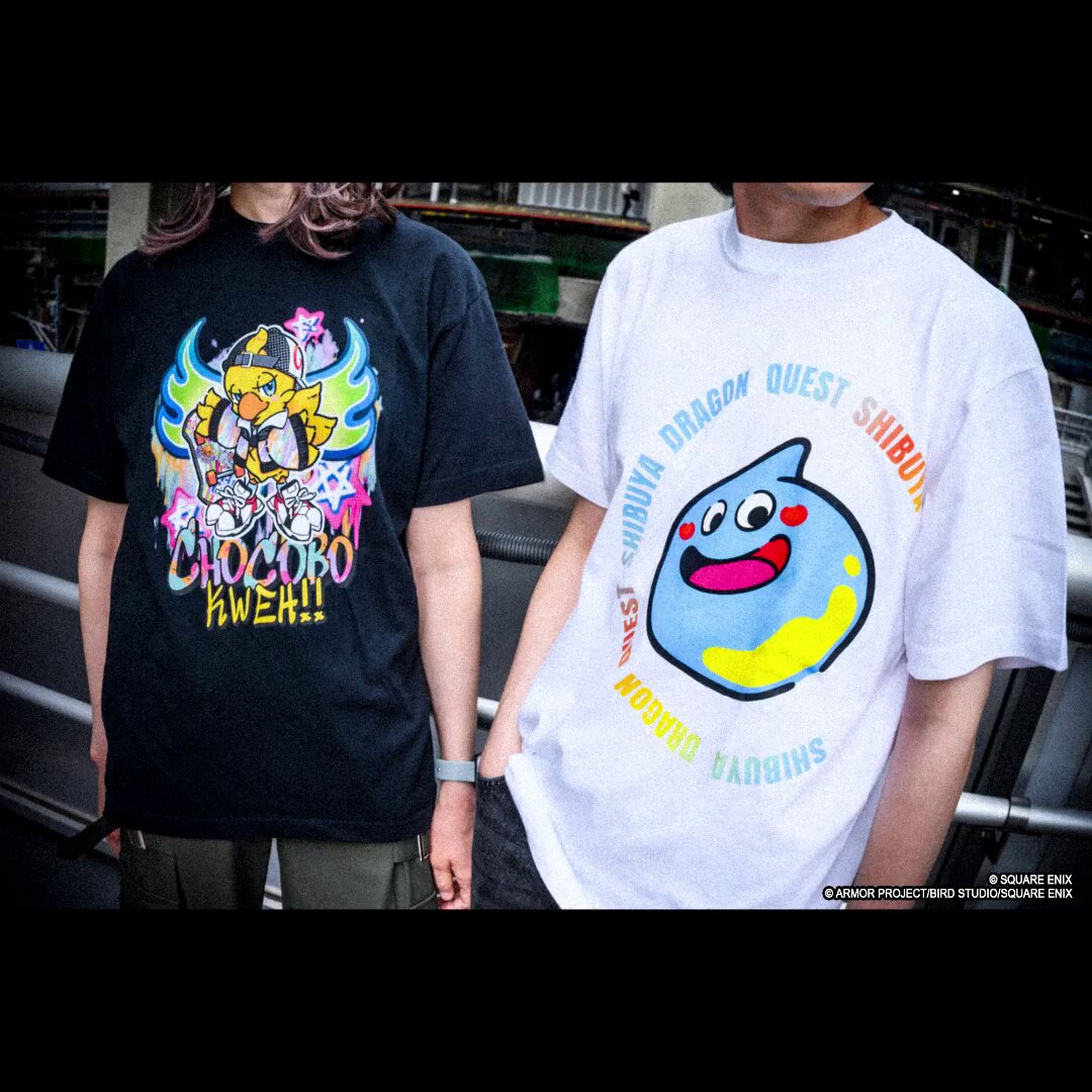 本日発売！ 渋谷をイメージしたチョコボアートTシャツ第三弾👕 東京・渋谷の公式ショップ『SQEX GARDEN』に登場✨ 店舗情報👇 #ファイナルファンタジー