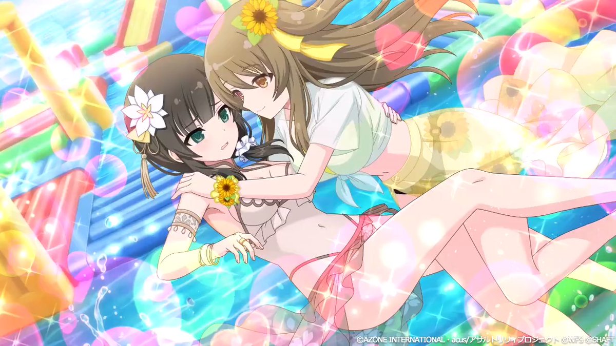 【🌟「リリチャレ!!～なつみず☆バトル～開催記念 楪×椛×梅×雨嘉ガチャ」 新★5メモリア紹介🌟】 『クリエイトアンバランス』(1/2) #王雨嘉 のコスト28、妨害のレジェンダリーメモリア✨️ #ラスバレ #アサルトリリィ