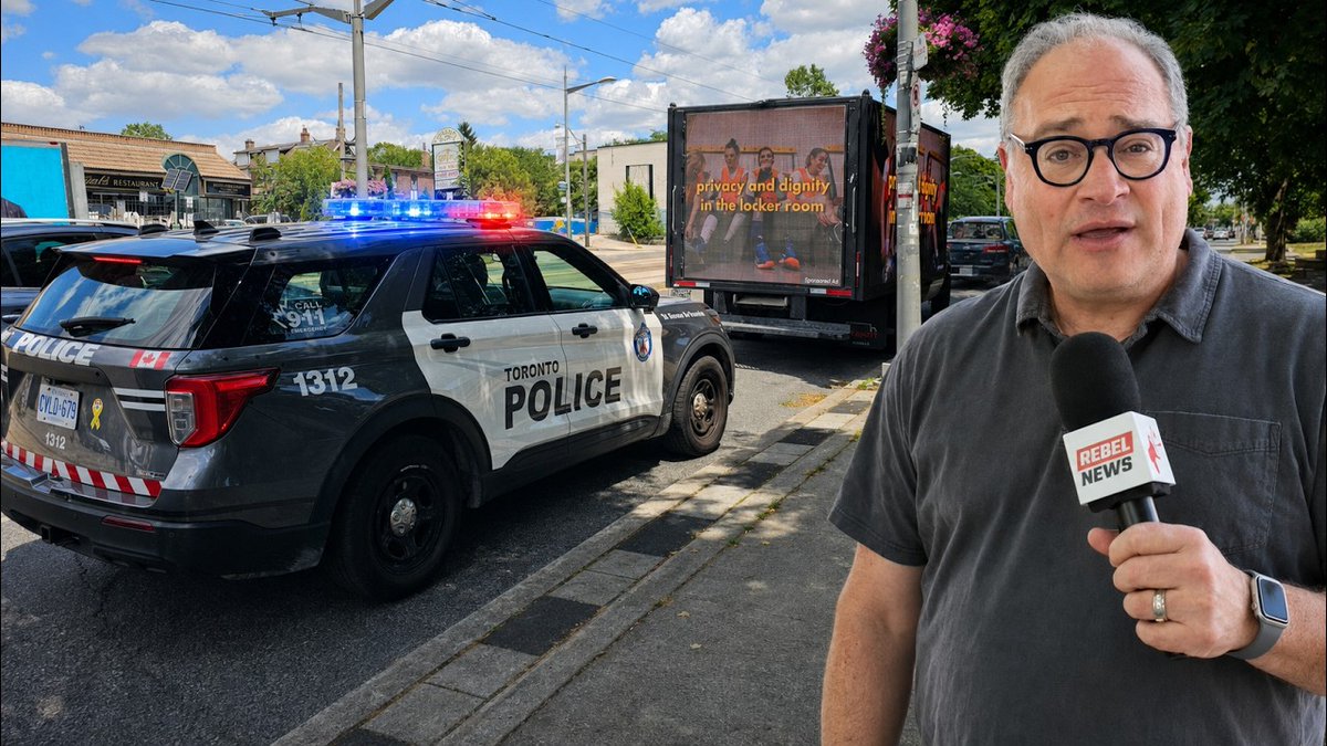 Our billboard truck said boys shouldn’t be allowed in girls sports. Next thing you know, the Toronto Police were investigating us for a hate crime.